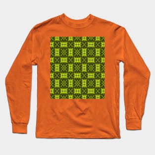 A pattern using fresh green tangerines. Long Sleeve T-Shirt